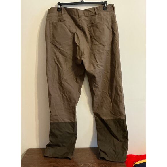 Cabelas Straight Jeans Mens 38x32 Brown Cotton Mid Rise 5 Pockets - Picture 3 of 7